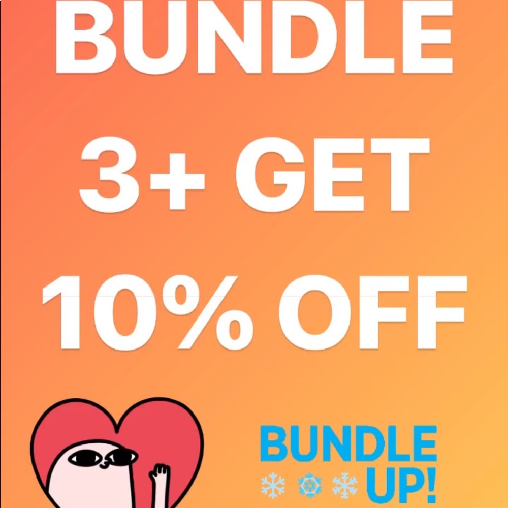 BUNDLE ANY 3 ITEMS AND GET 10% OFF 🤪😳😱
